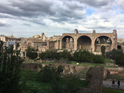 Looking over the Roman Forum