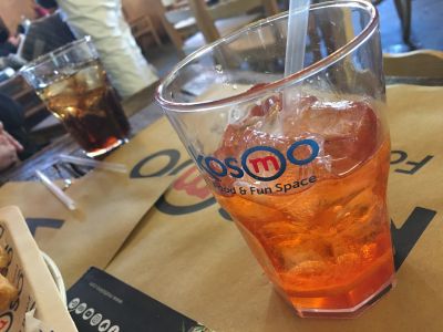 A little aperitivo. I wasn't sure about the Aperol Spritz at first but it grew on me.