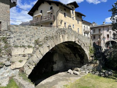 Roman bridge. The course of the river has since changed.