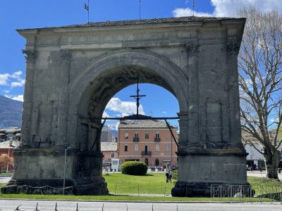 Arco do Augusto. A monument built to celebrate Augustus’ victory over the native Salassi people.