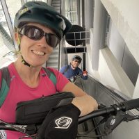 Bikes on the escalators
