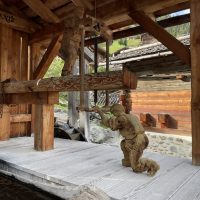 Waterwheel operated automaton