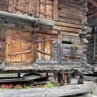 Storage building on stilts