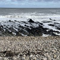 We couldn.t get enough of these rocks and waves