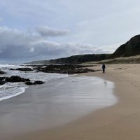 Sunnyside Beach before we ascended the cliffs