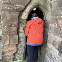 Tiny entrance to the tower