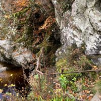 Very precarious looking fisherman's steps. Of course we couldn't help exploring.